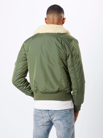 ALPHA INDUSTRIES Overgangsjakke 'Injector III' i grøn: tilbage