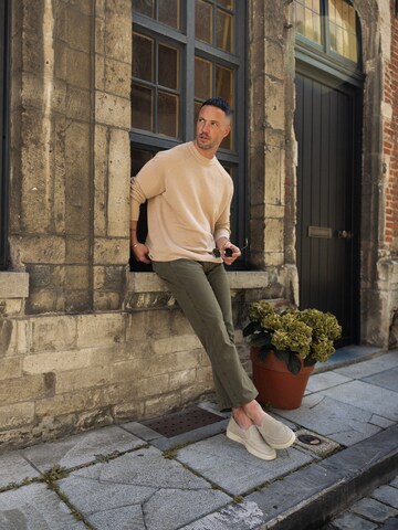 Basic Beige Khaki Look by DAN FOX APPAREL