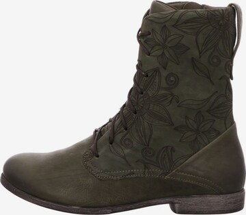 THINK! Lace-Up Ankle Boots in Green