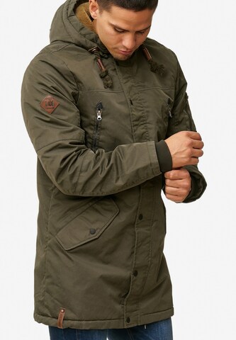 INDICODE JEANS Winter Parka 'Bardsley' in Green