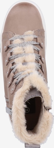 SANSIBAR Lace-Up Ankle Boots in Beige