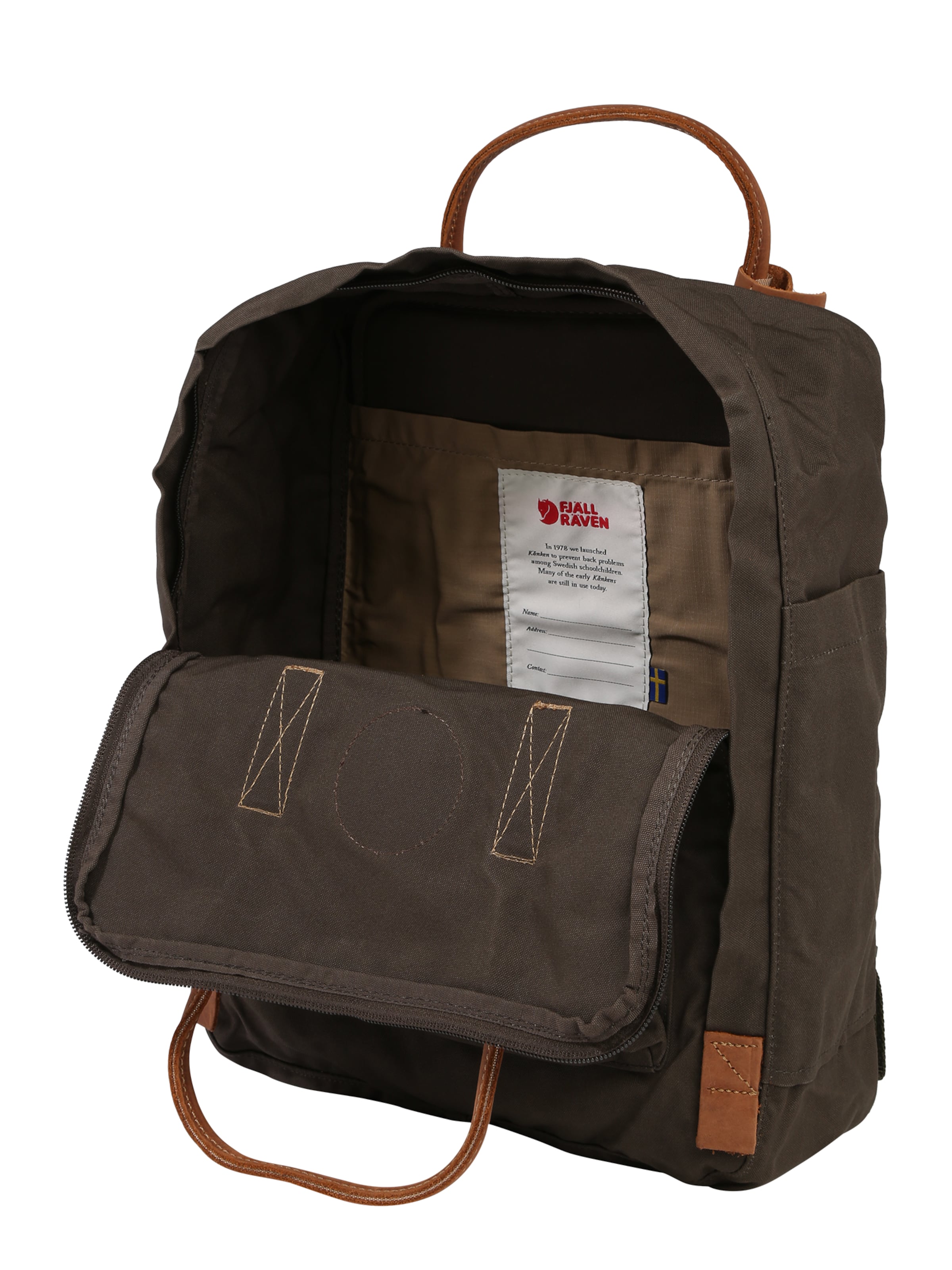 Zaino 'Kånken No.2' di Fjällräven in verde: superiore