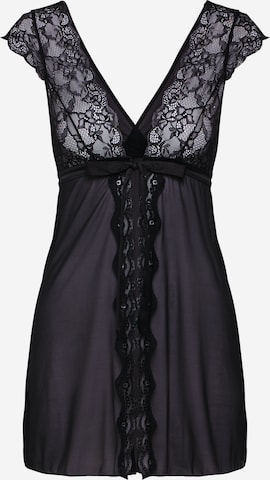 JETTE Negligee in Black: front