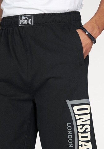 LONSDALE Regular Pants 'Jam' in Black