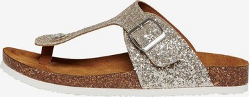 ONLY Teenslipper 'MATHILDA' in Zilver: voorkant