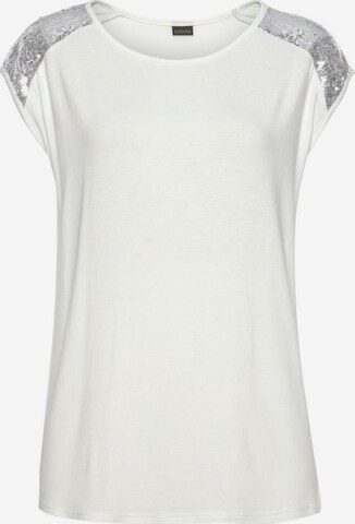 LASCANA Shirt in White: front