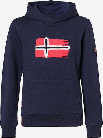 TROLLKIDS Sportief sweatshirt 'Trondheim' in Blauw: voorkant