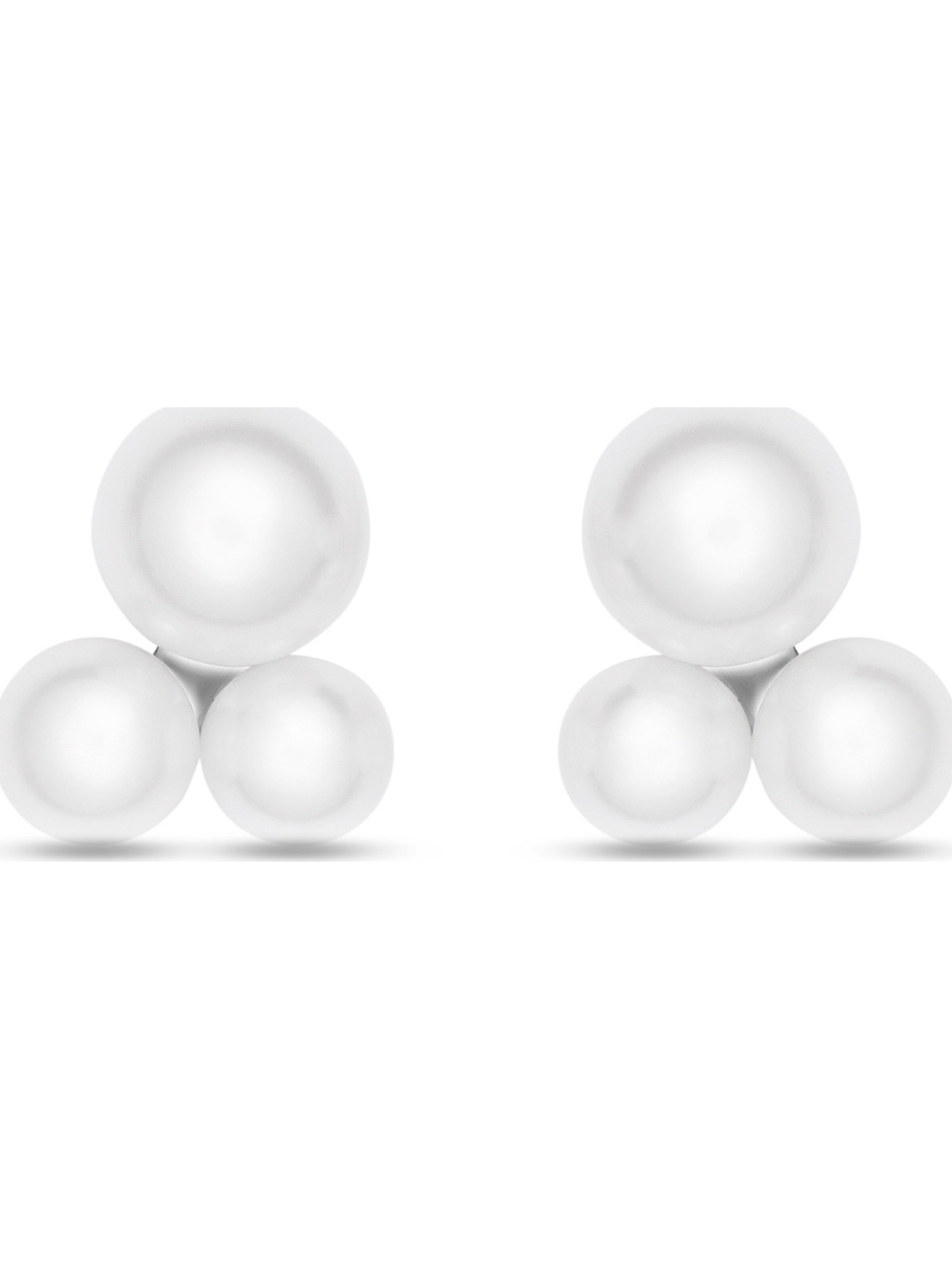 CHRIST Earrings in White: front