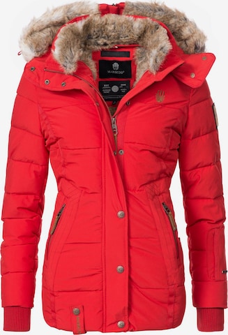 MARIKOO Winter Jacket 'Nekoo' in Red: front