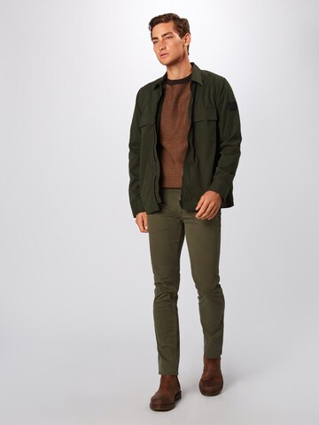 BOSS Orange Slimfit Chino in Groen