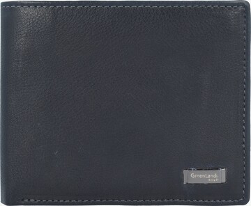 Greenland Nature Wallet 'Black Nappa' in Black: front