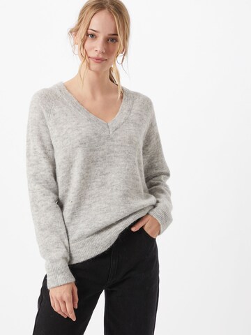 Pull-over 'Lulu' SELECTED FEMME en gris : devant