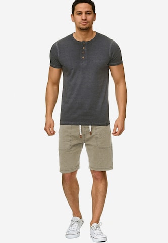 INDICODE JEANS Regular Shorts 'Stoufville' in Beige