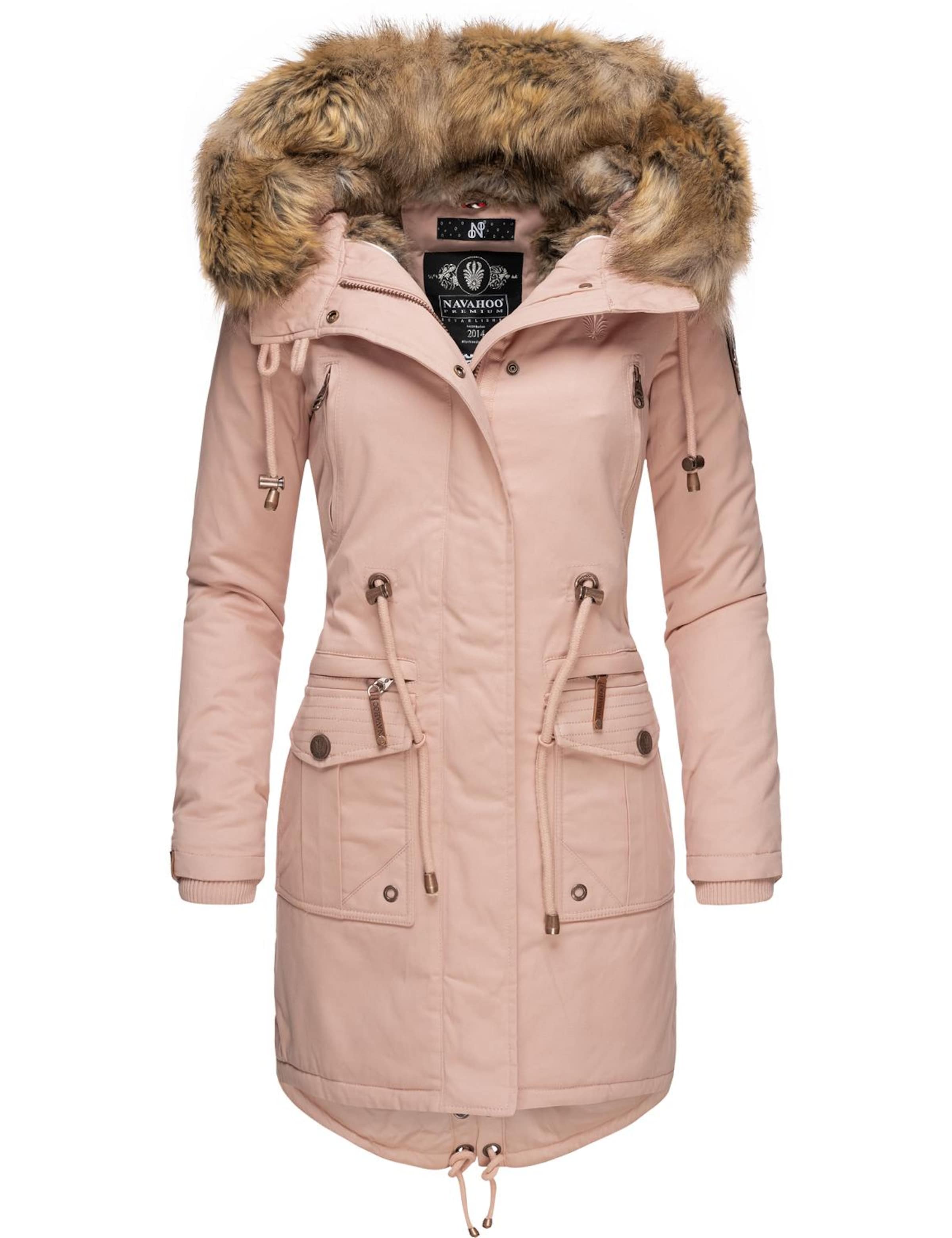 NAVAHOO Vinterparkas 'Rosinchen' i rosa: framsida