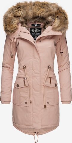 NAVAHOO Vinterparka 'Rosinchen' i pink: forside