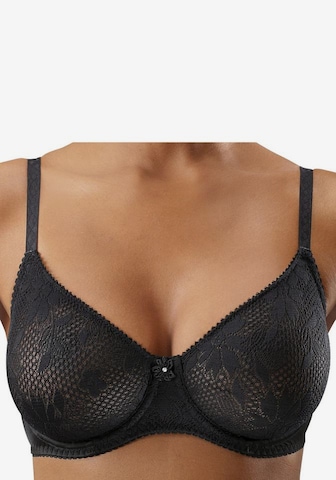 NUANCE T-shirt Bra in Black: front