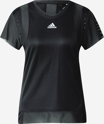 T-shirt fonctionnel ADIDAS SPORTSWEAR en noir : devant