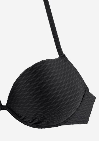 BRUNO BANANI Push-up Push-up-Bikini in Schwarz