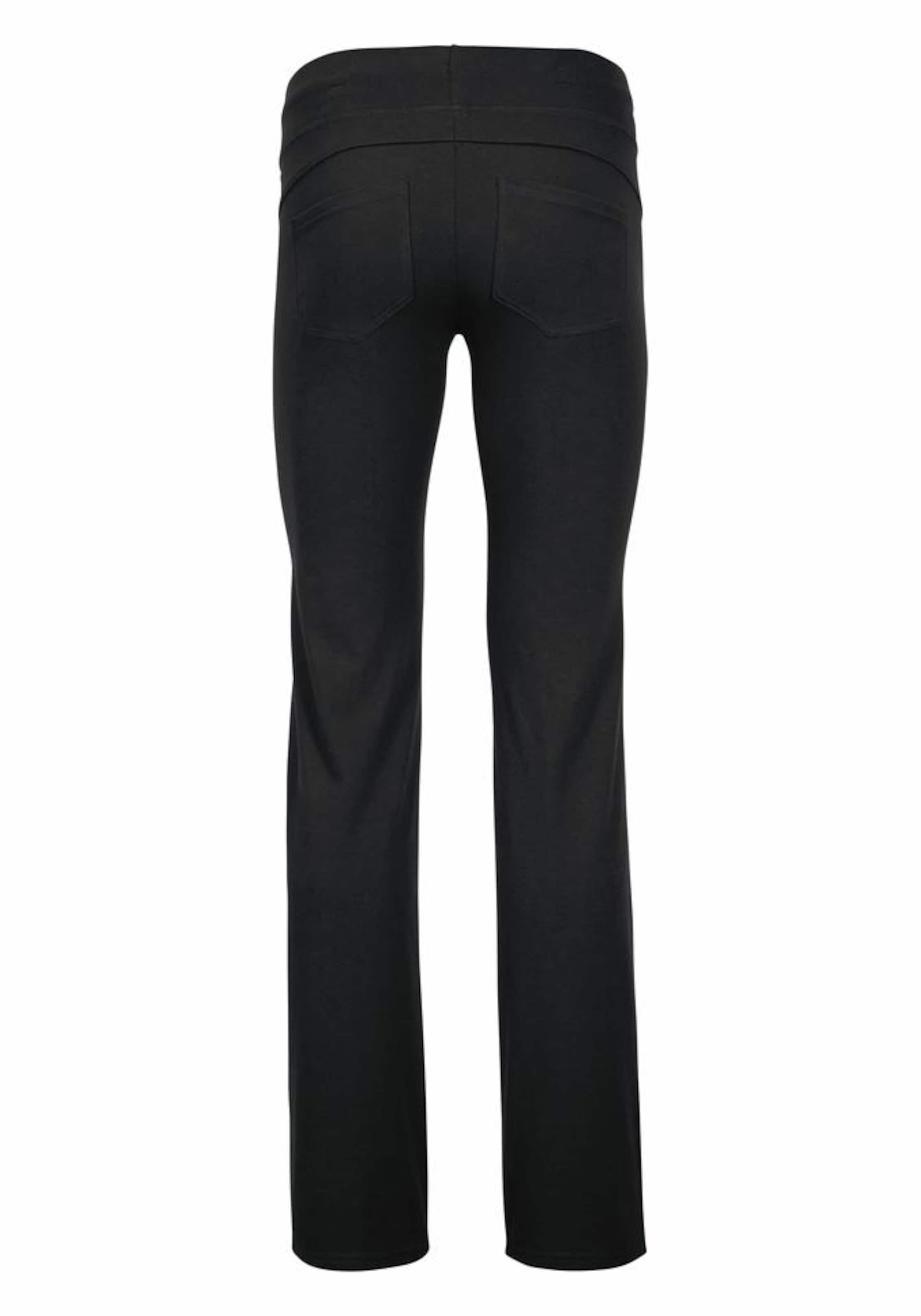 H.I.S Regular Jazzpants in Schwarz