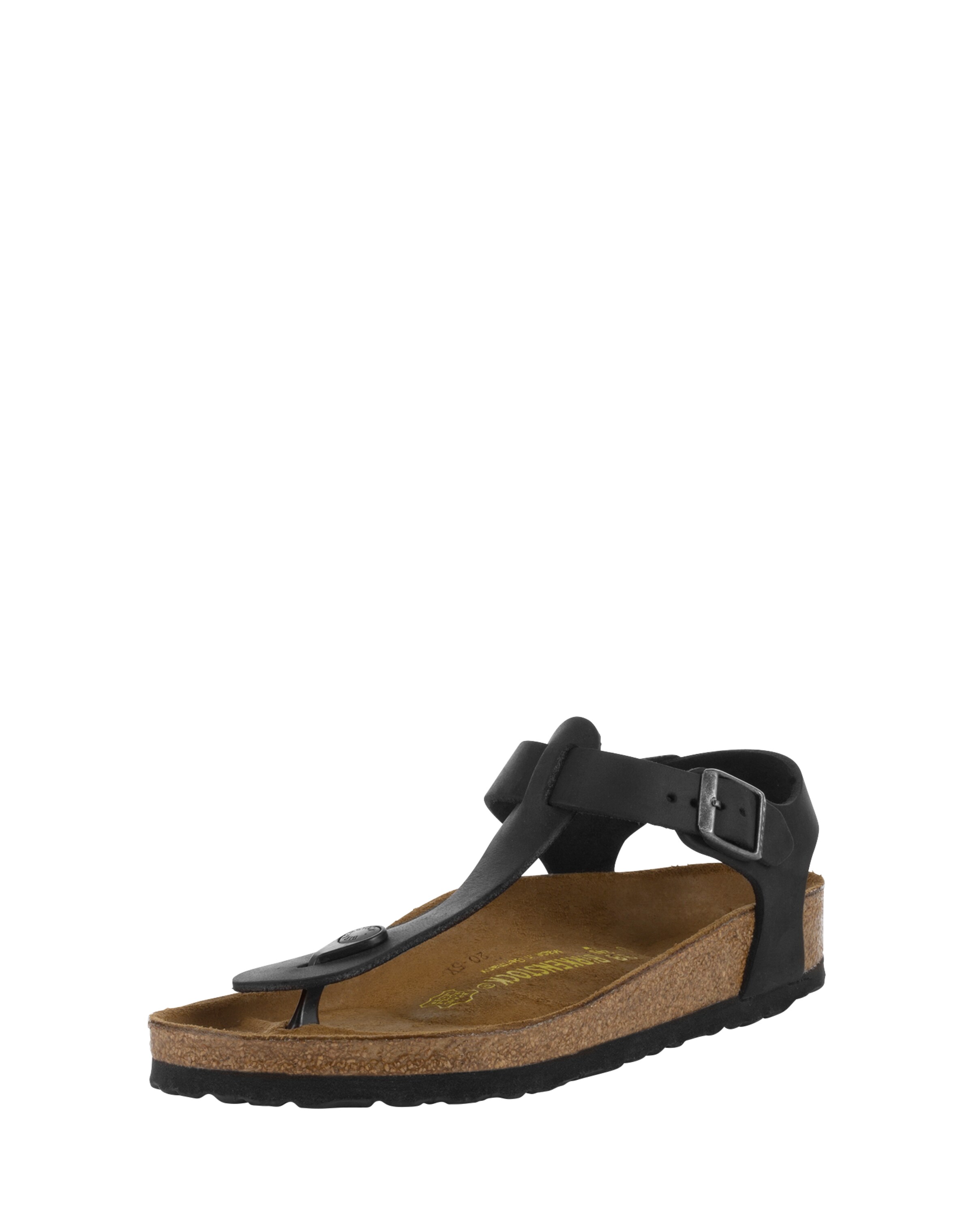 Tongs 'Kairo' BIRKENSTOCK en noir : devant