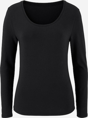 VIVANCE Langarmshirts in Schwarz