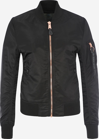 ALPHA INDUSTRIES Tussenjas in Zwart: voorkant