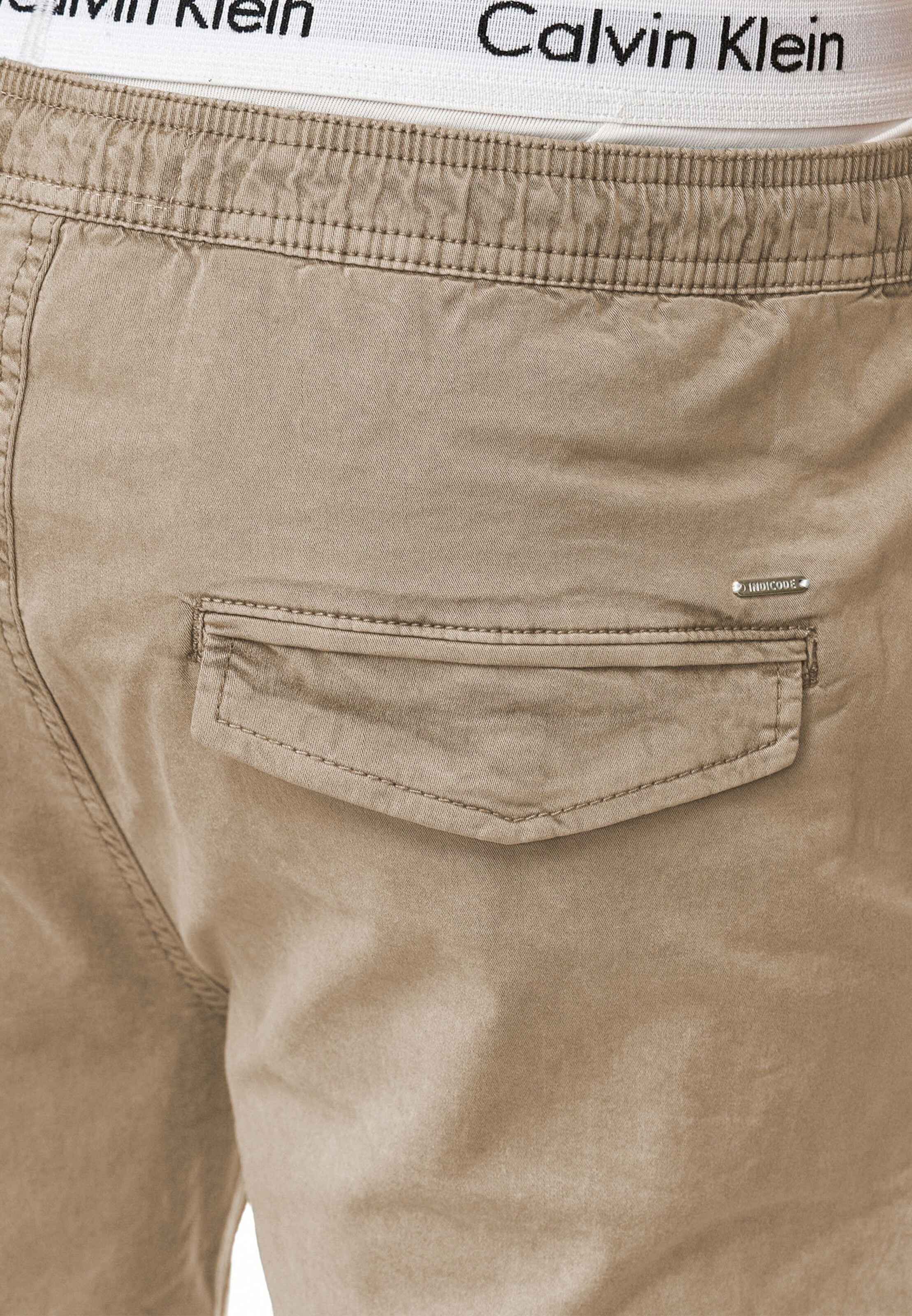 INDICODE JEANS Regular Trousers 'Kelowna' in Beige