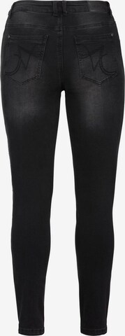 SHEEGO Slimfit Jeans in Schwarz