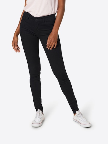 LEVI'S ®Slimfit Traperice 'Innovation Super Skinny' - crna boja: prednji dio