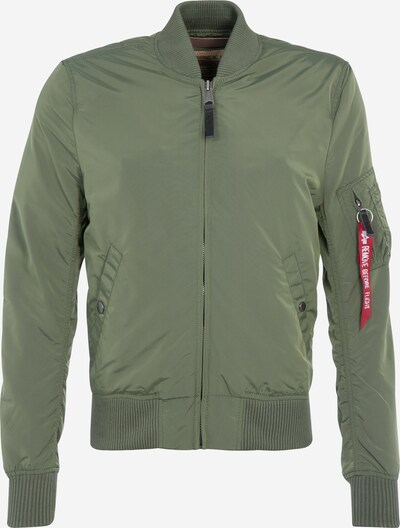 ALPHA INDUSTRIES Between-Season Jacket 'MA-1 TT' in Khaki / Red / White, Item view