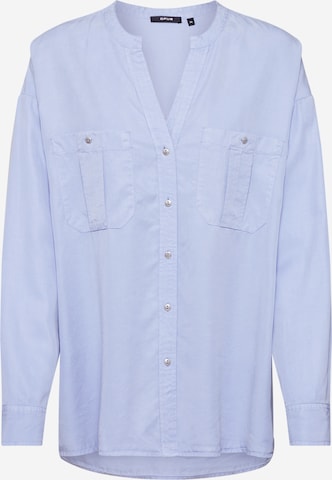 OPUS Blouse 'Folor' in Blauw: voorkant