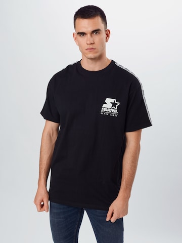 Starter Black Label Regular Fit T-Shirt in Schwarz: predná strana