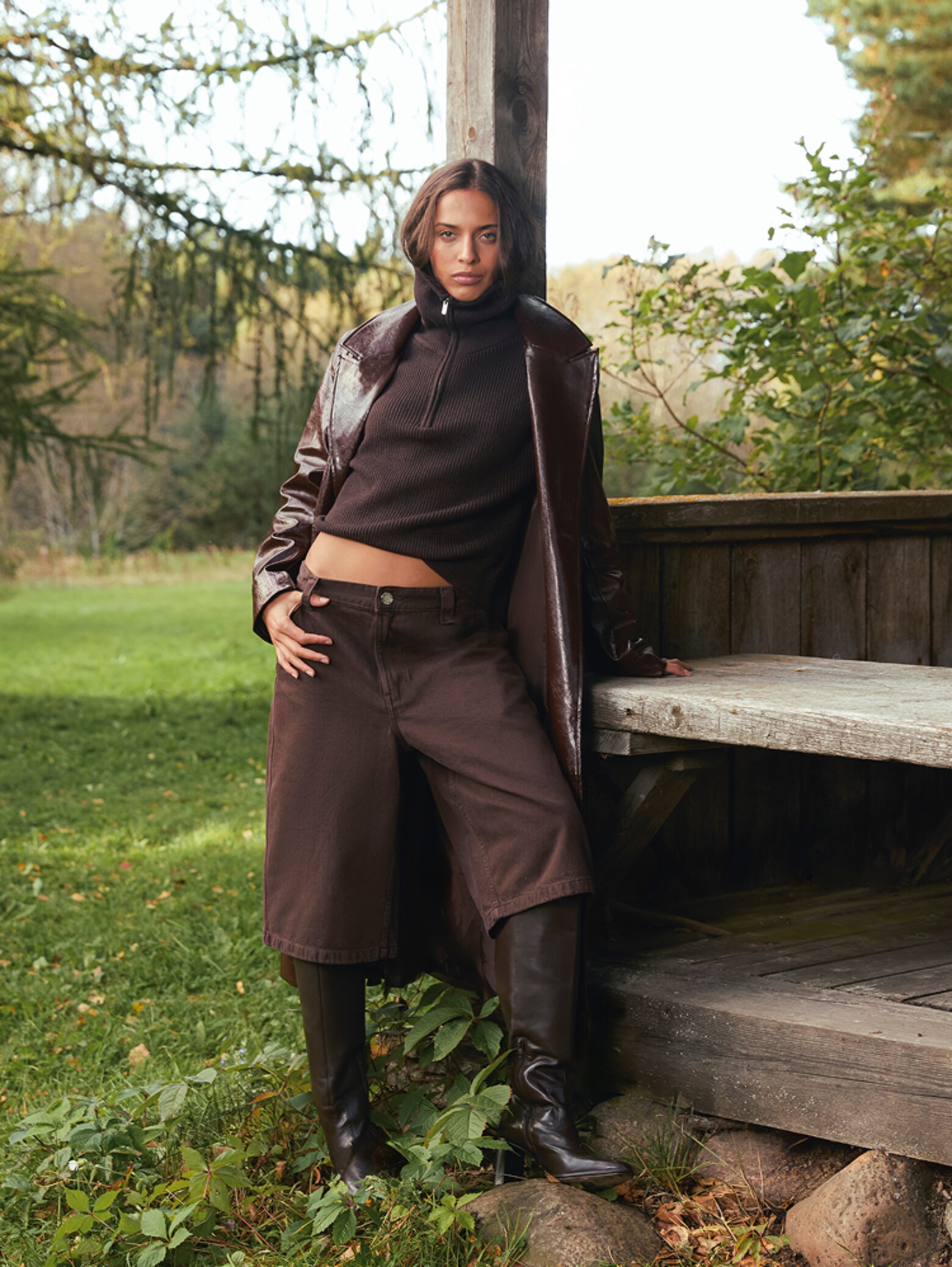 Laiqah - Chocolate Brown Look