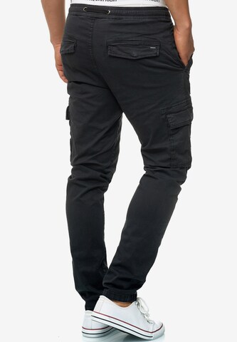 melns INDICODE JEANS Standarta Kargo bikses 'Broadwick'