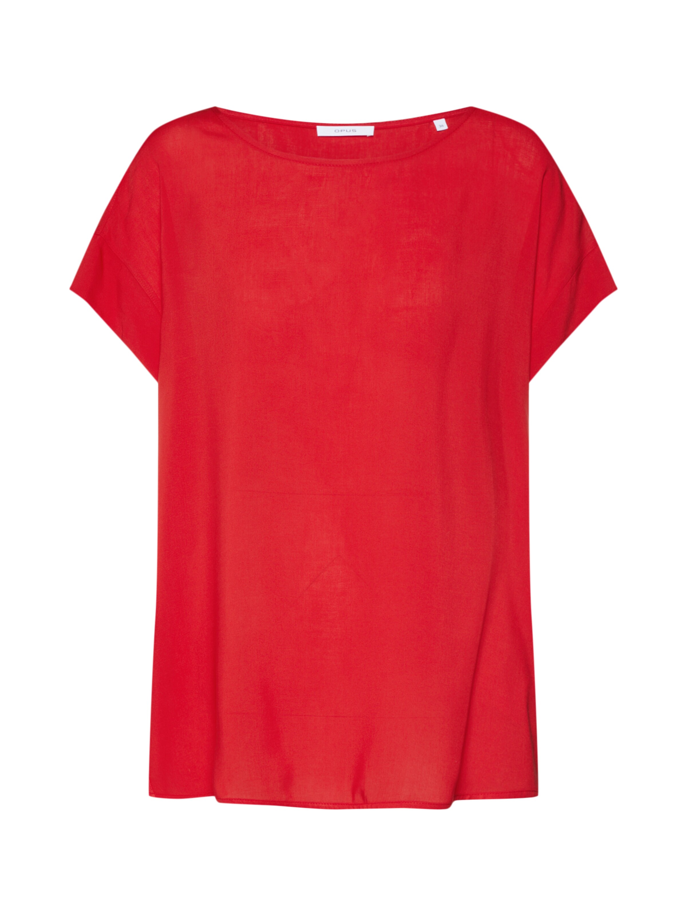 OPUS - Oversized shirt 'Skita' in de kleur Rood