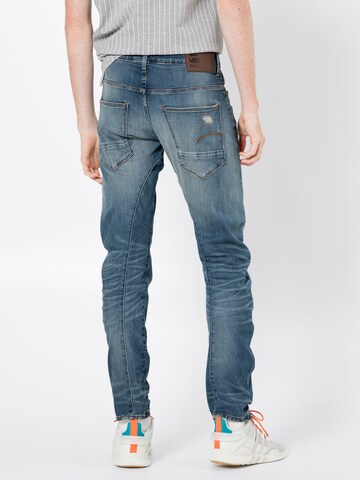 Slimfit Jeans 'Arc 3D' de la G-Star RAW pe albastru: spate