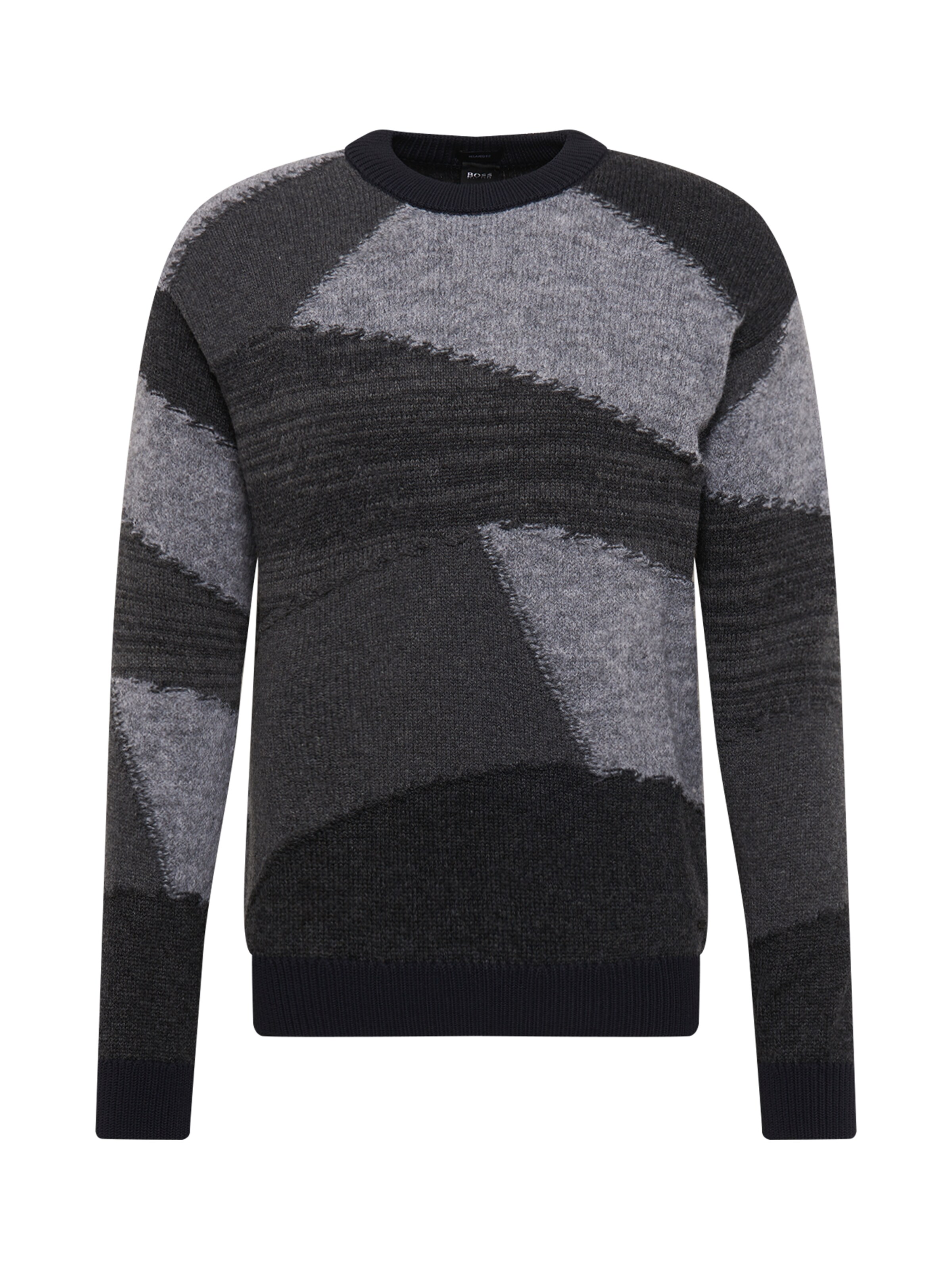 BOSS - Trui 'Awils 10218611 01' in de kleur Grijs