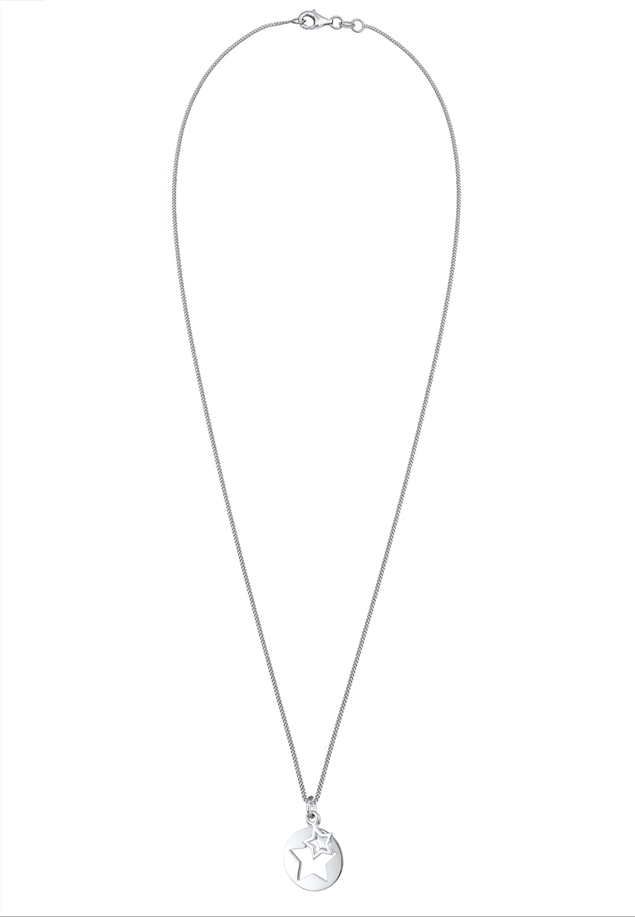 ELLI Halskette 'Sterne' in Silber: Vorderseite