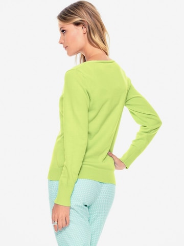 Cardigan heine en vert