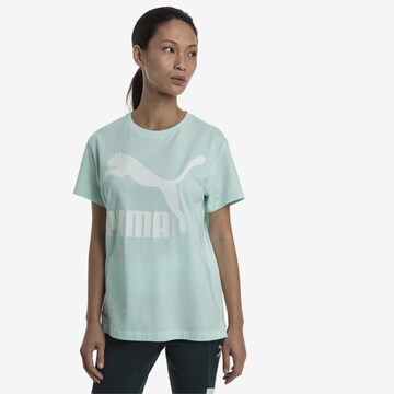 PUMA T-Shirt 'Classics' in Blau: predná strana