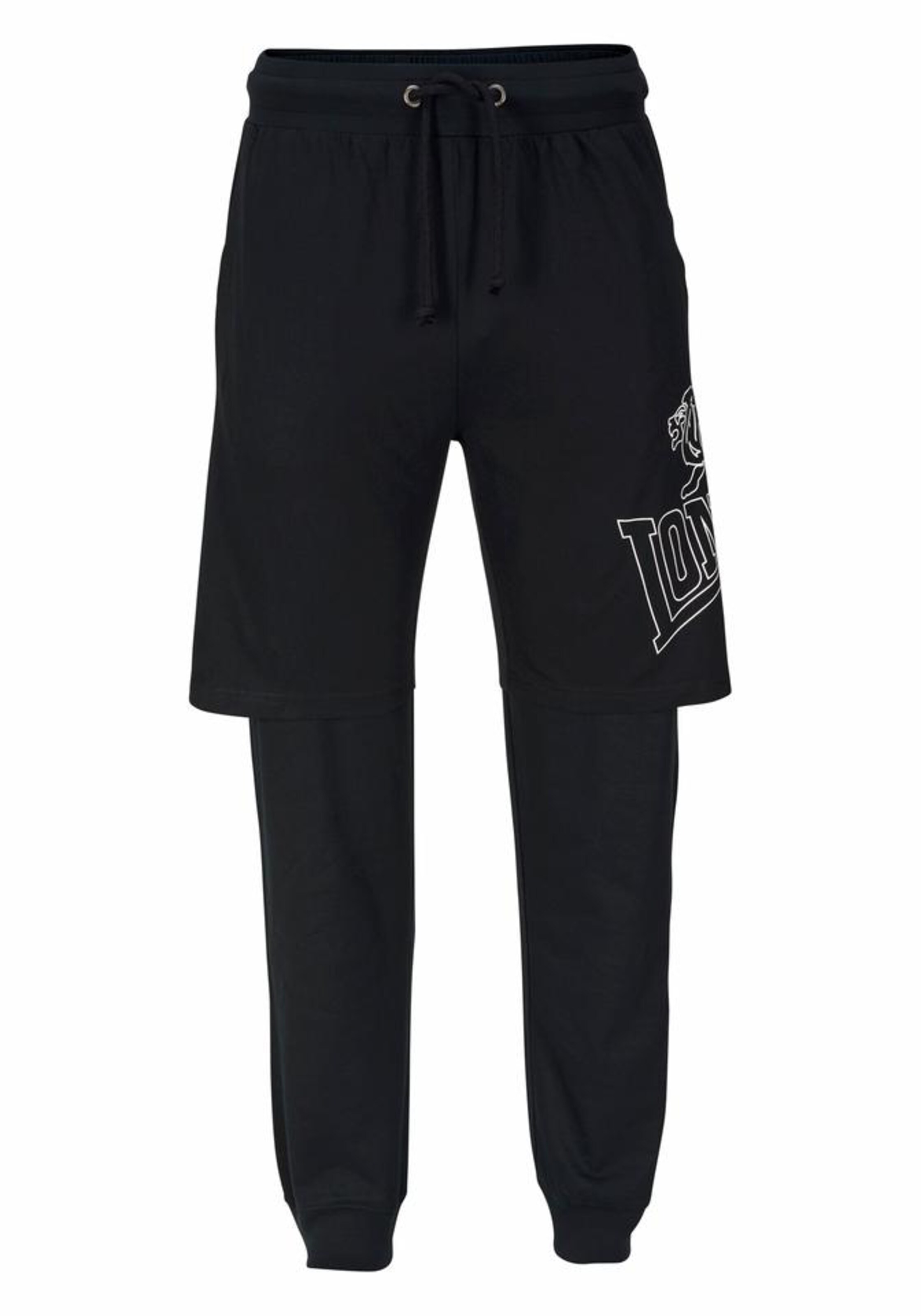 LONSDALE Tapered Hose in Schwarz