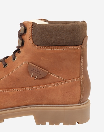 Rieker Lace-Up Boots in Brown