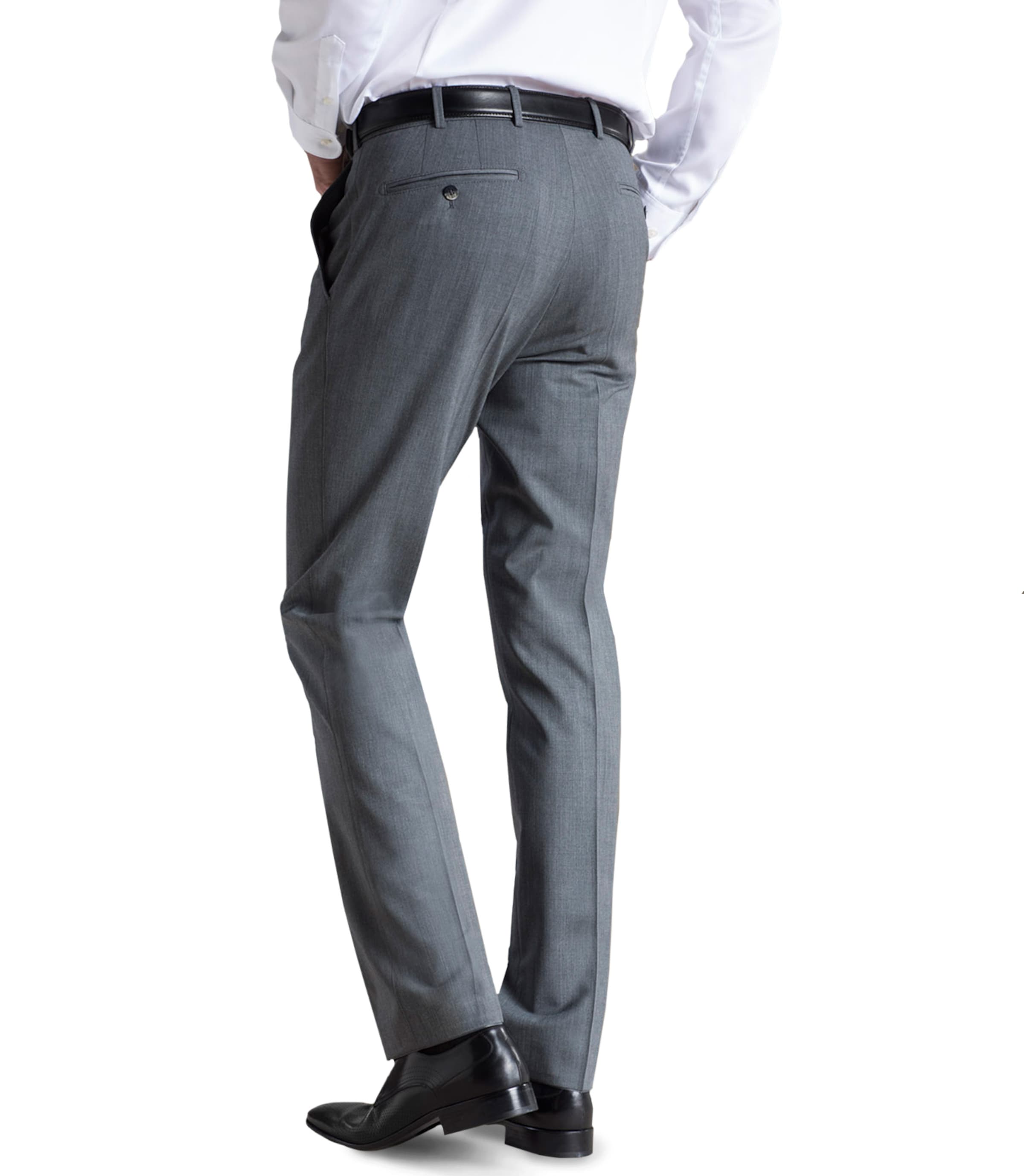 Regular Pantalon à plis 'Bonn' Meyer Hosen en gris