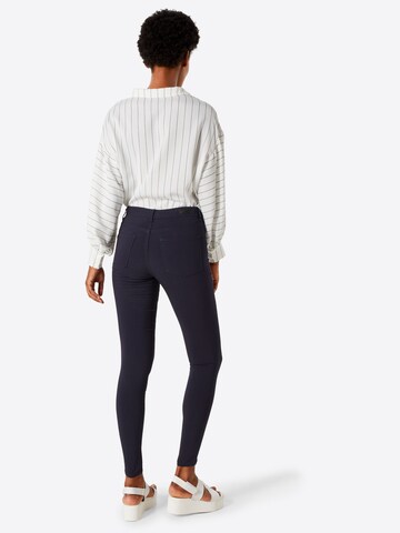 Skinny Jeggings PIECES en bleu : derrière