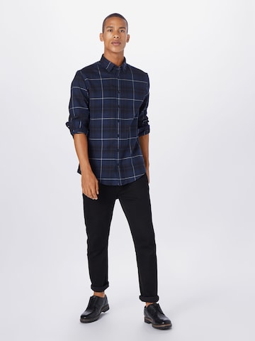 SEIDENSTICKER Slim fit Button Up Shirt in Blue