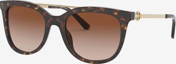 Tory Burch - Gafas de sol en marrón: frente