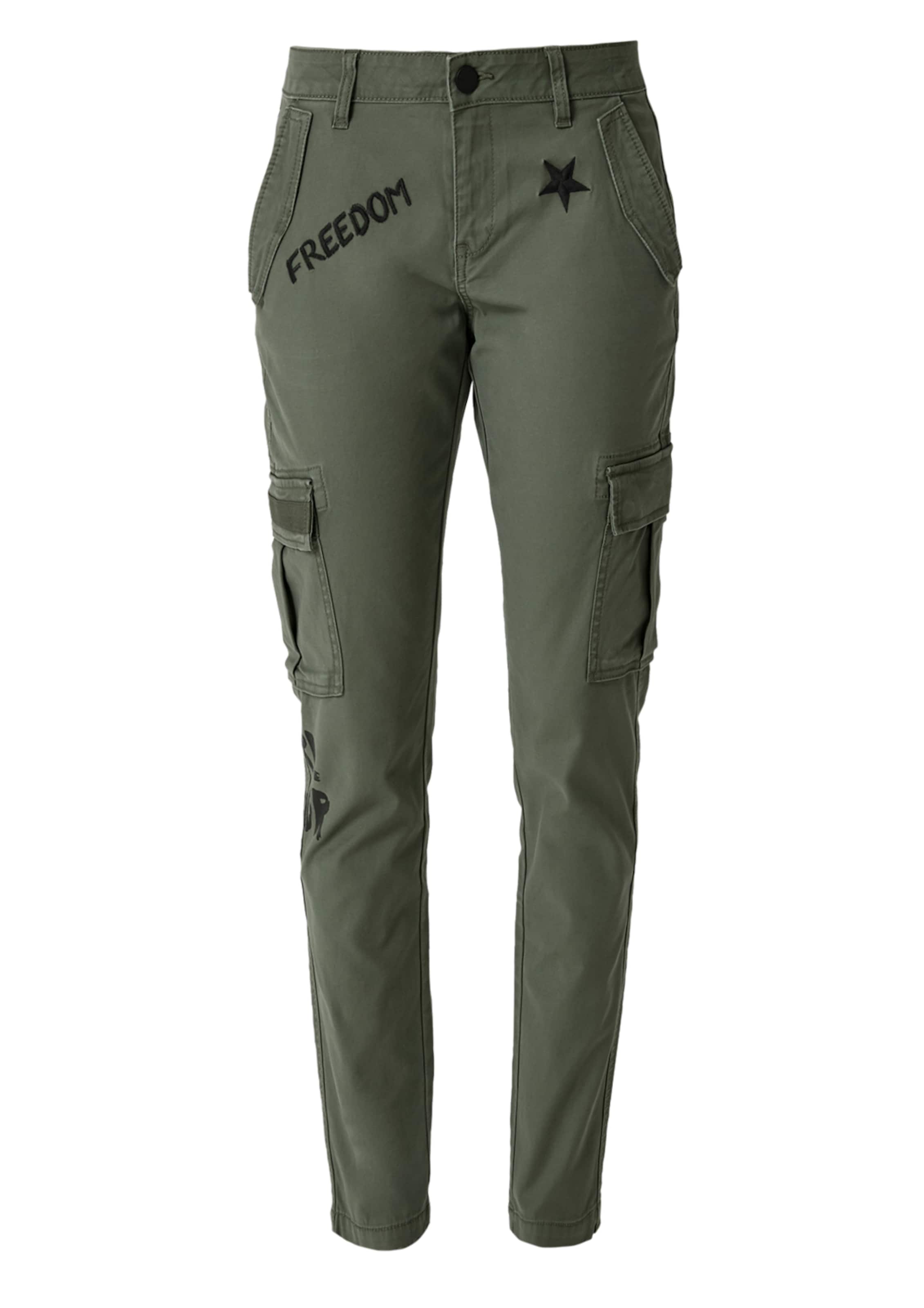 Q/S designed by - Cargohose 'Gwen' in khaki