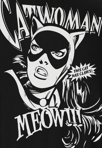 LOGOSHIRT Shirt 'Catwoman' in Zwart