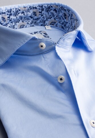 ETERNA Slim fit Zakelijk overhemd in Blauw: voorkant