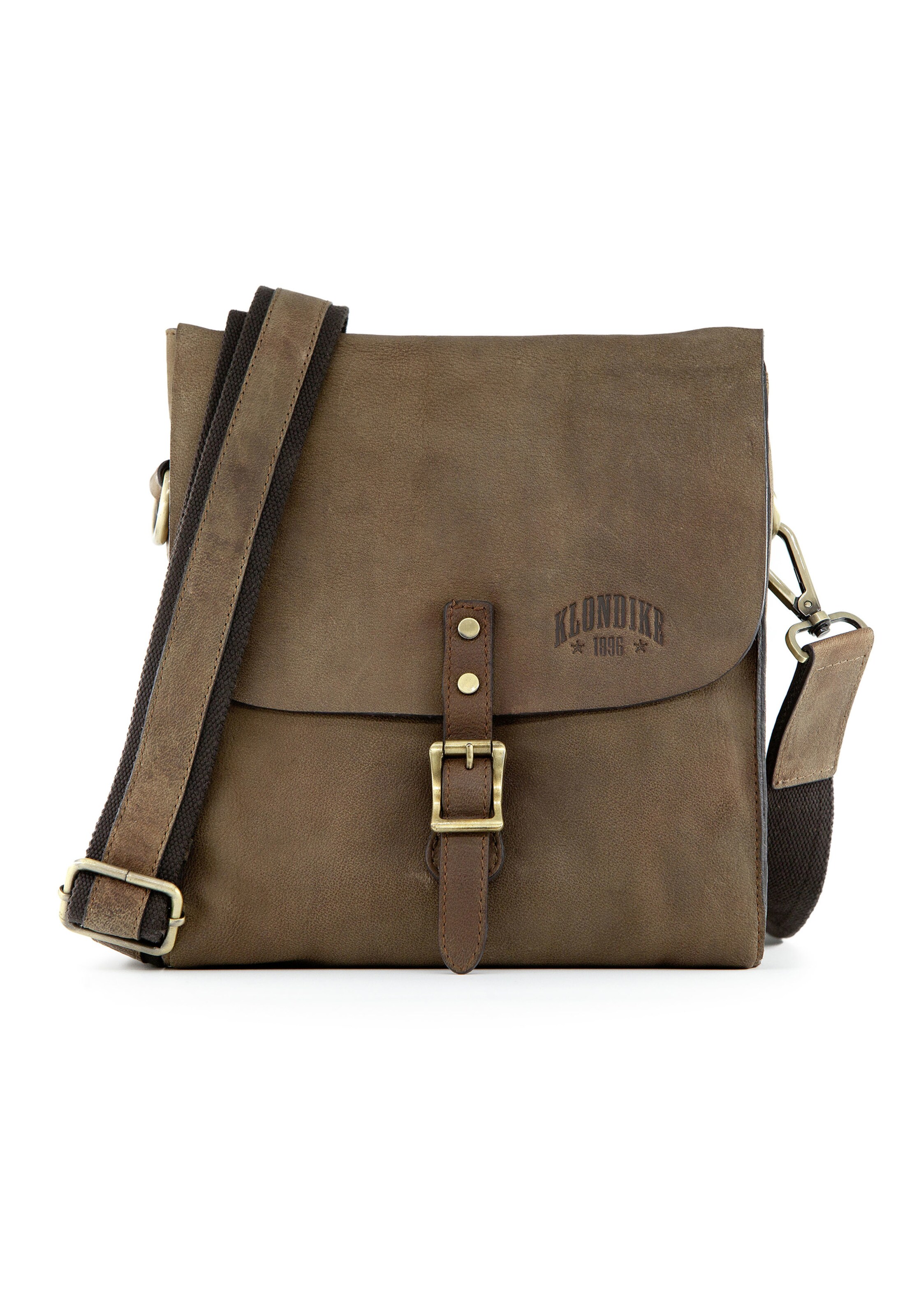 KLONDIKE 1896 - Schoudertas 'Brad' in de kleur Bruin